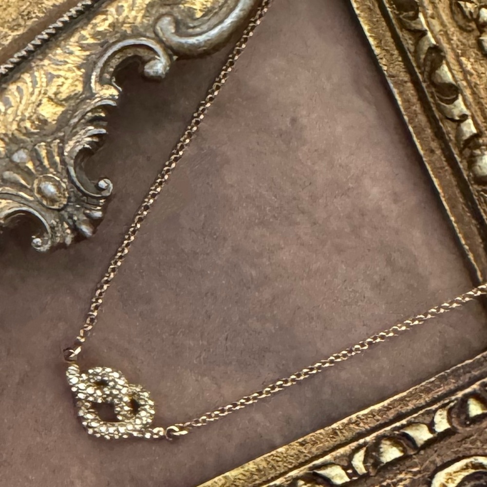 KATE SPADE • Crystal Loves Me Knot Gold Necklace - Picture 5 of 5